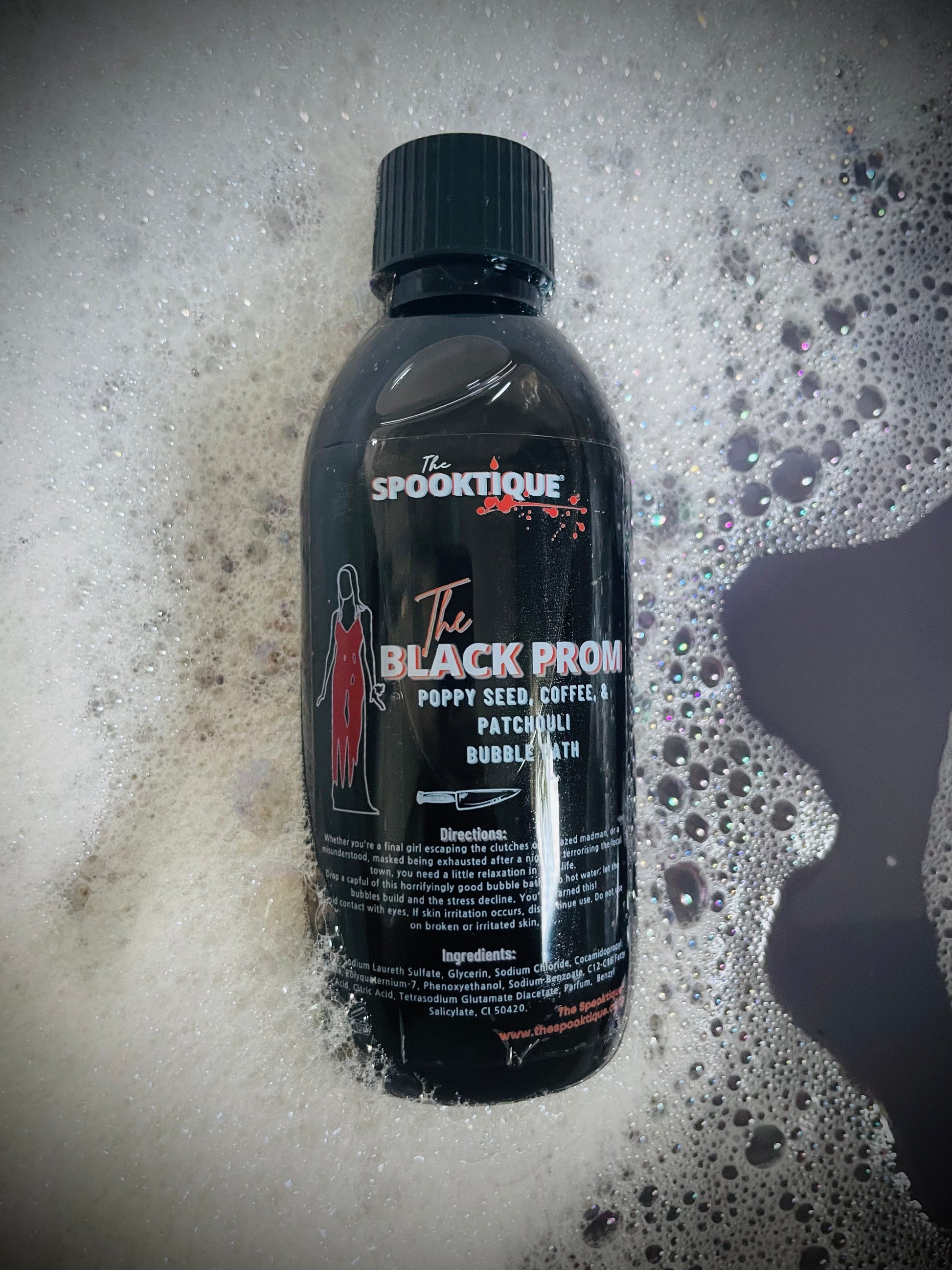 The Black Prom Bubble Bath - Poppy Seed, Coffee, & Patchouli