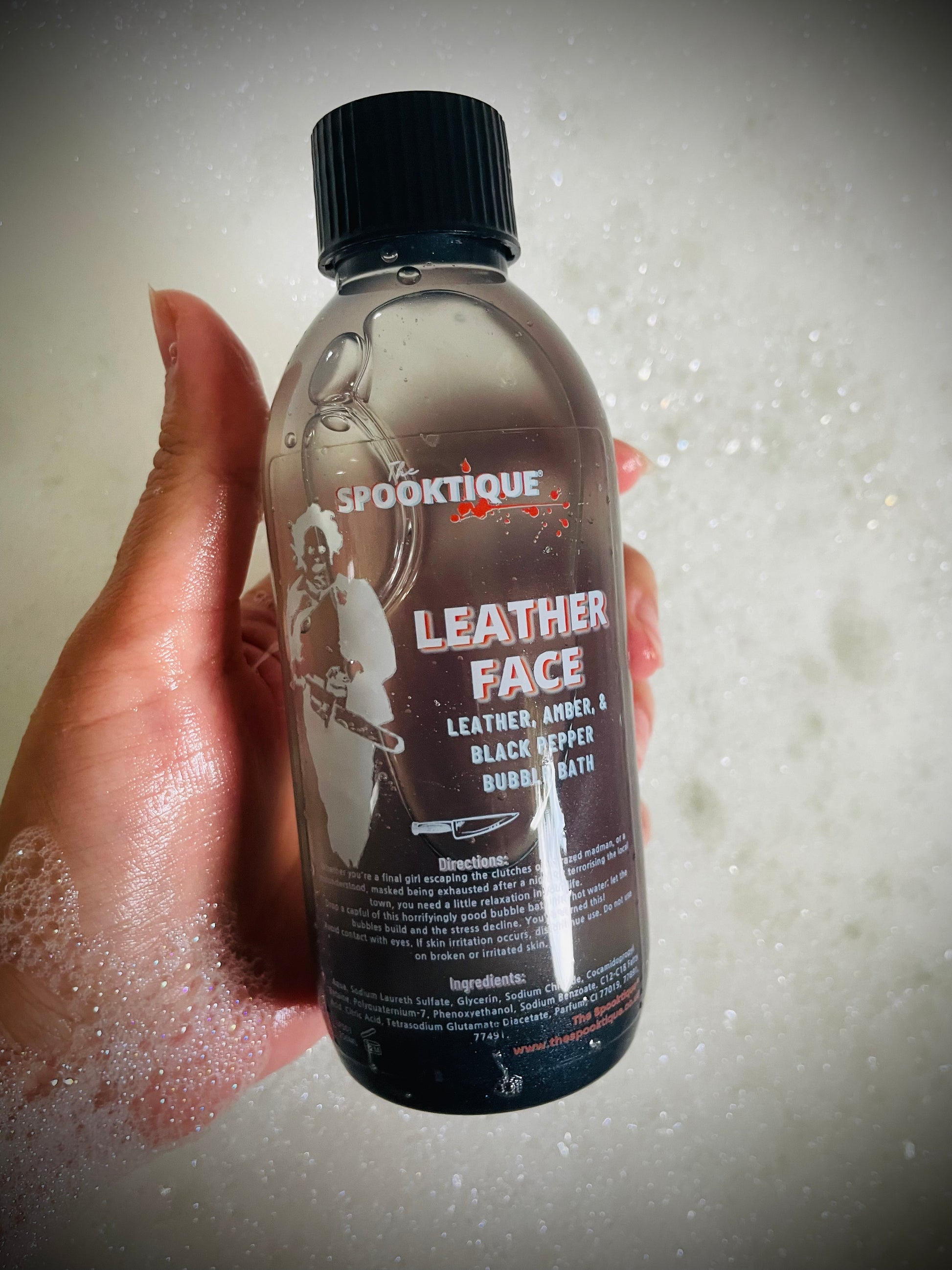 Leatherface Bubble Bath - Leather, Amber, & Black Pepper