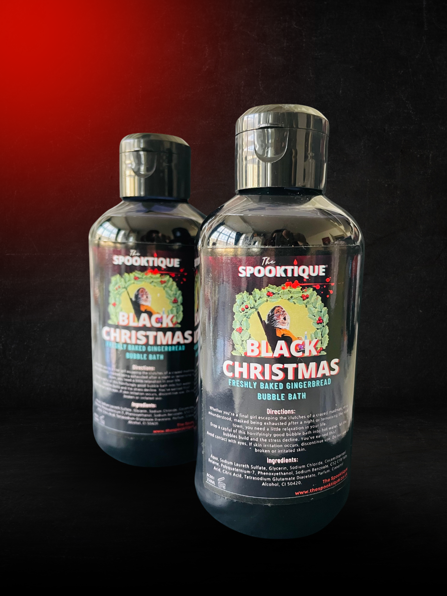 Black Christmas Bubble Bath - Freshly Baked Gingerbread