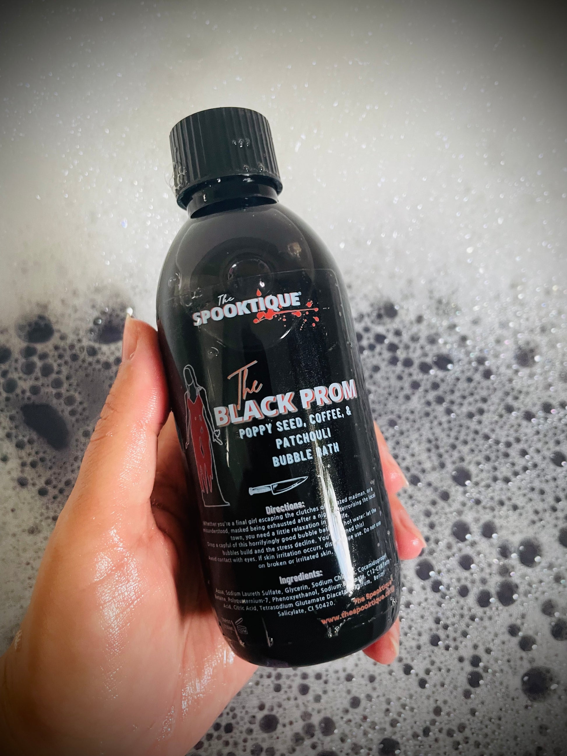 The Black Prom Bubble Bath - Poppy Seed, Coffee, & Patchouli