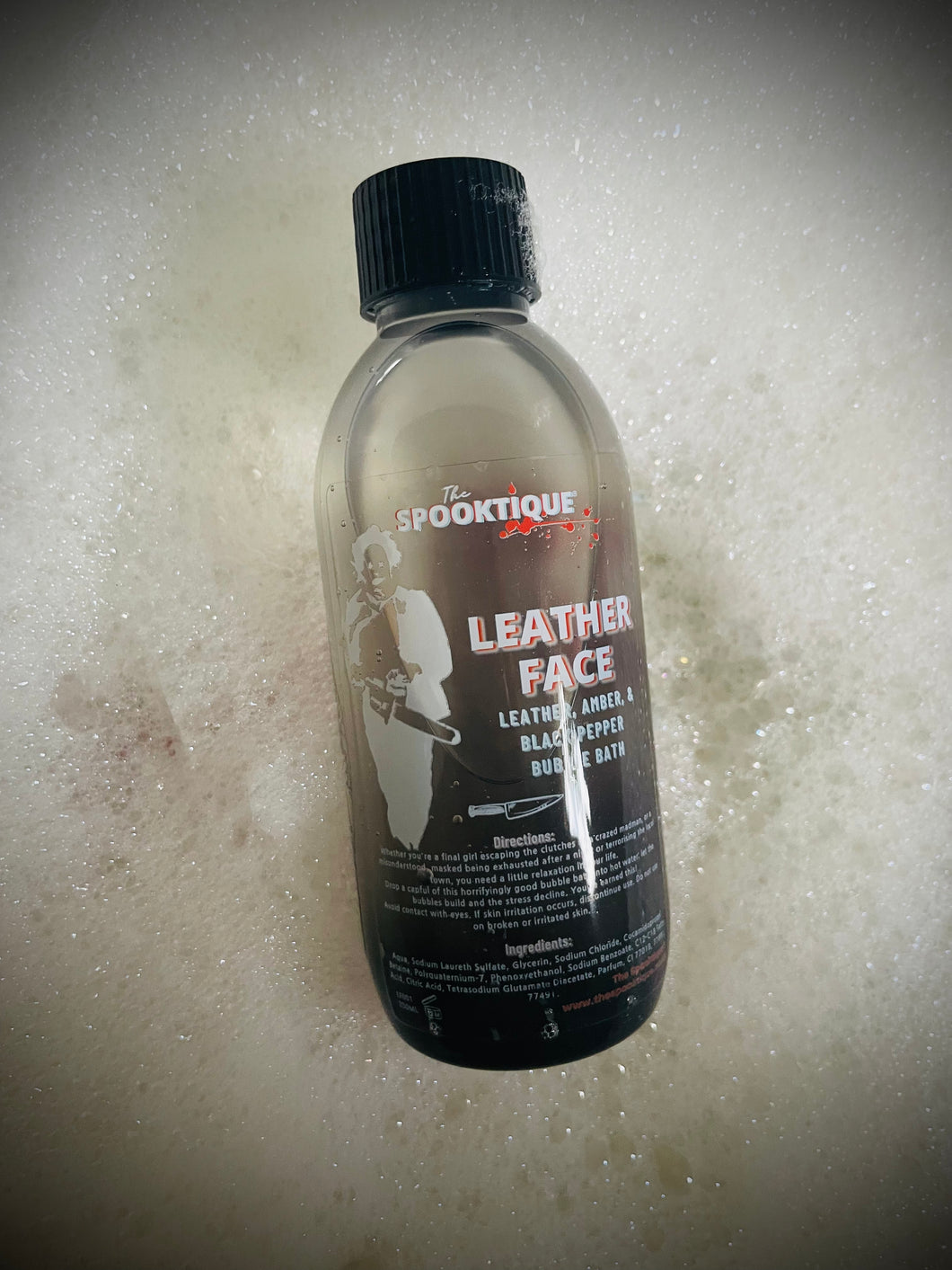 Leatherface Bubble Bath - Leather, Amber, & Black Pepper