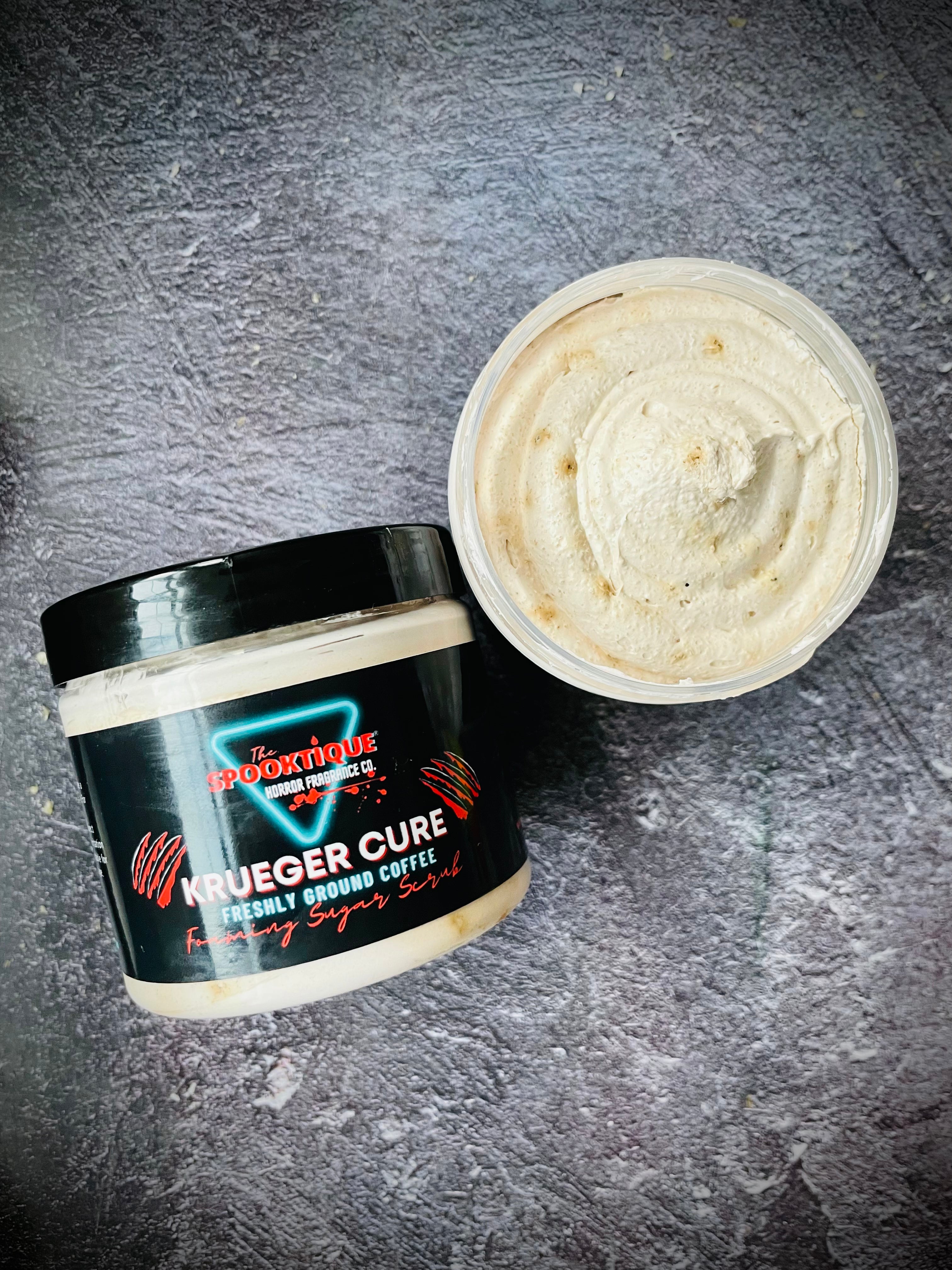 Krueger Cure Sugar Scrub - Freshly Ground Coffee & Vanilla Cream