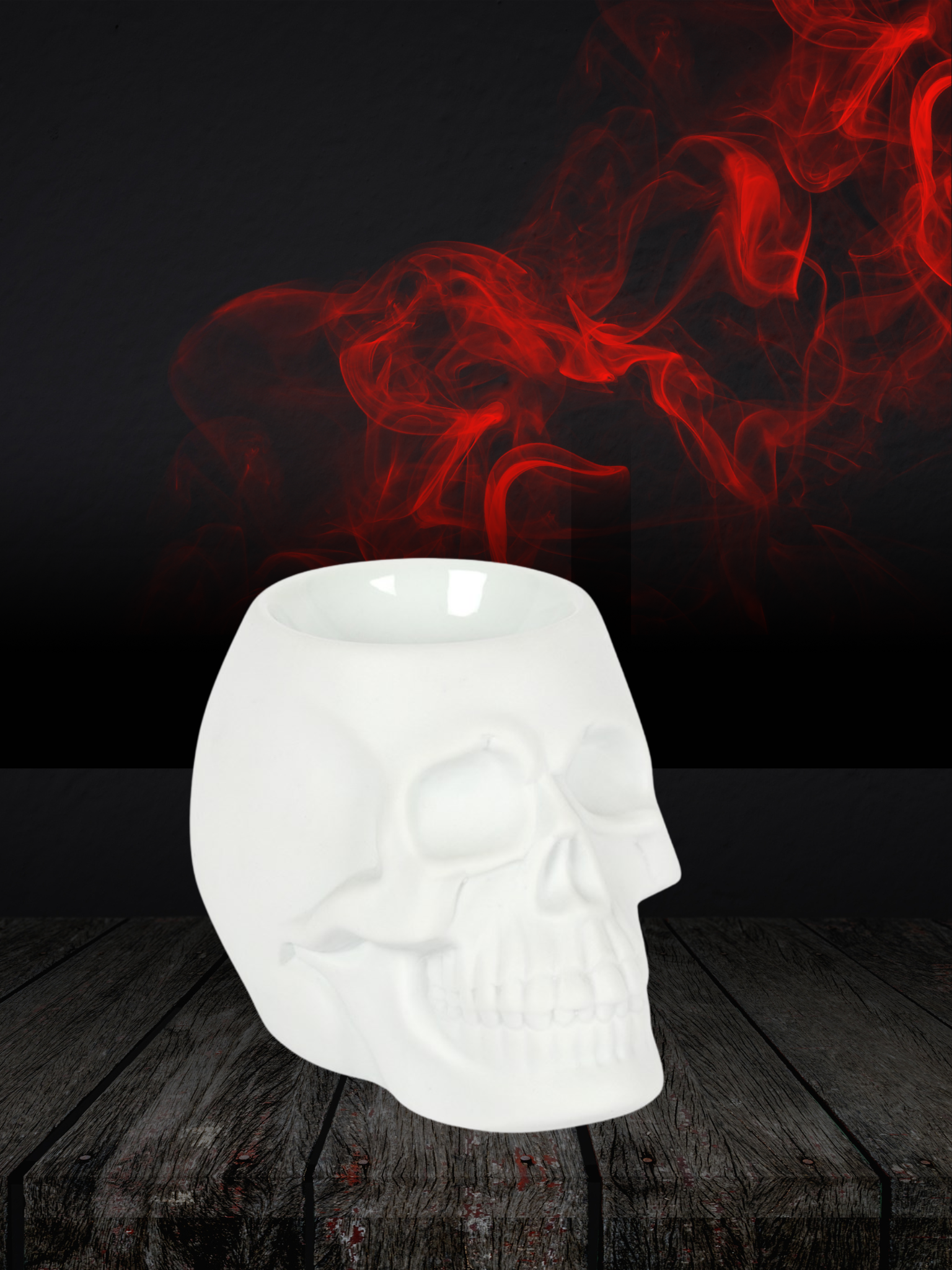 White Skull Wax/Oil Burner