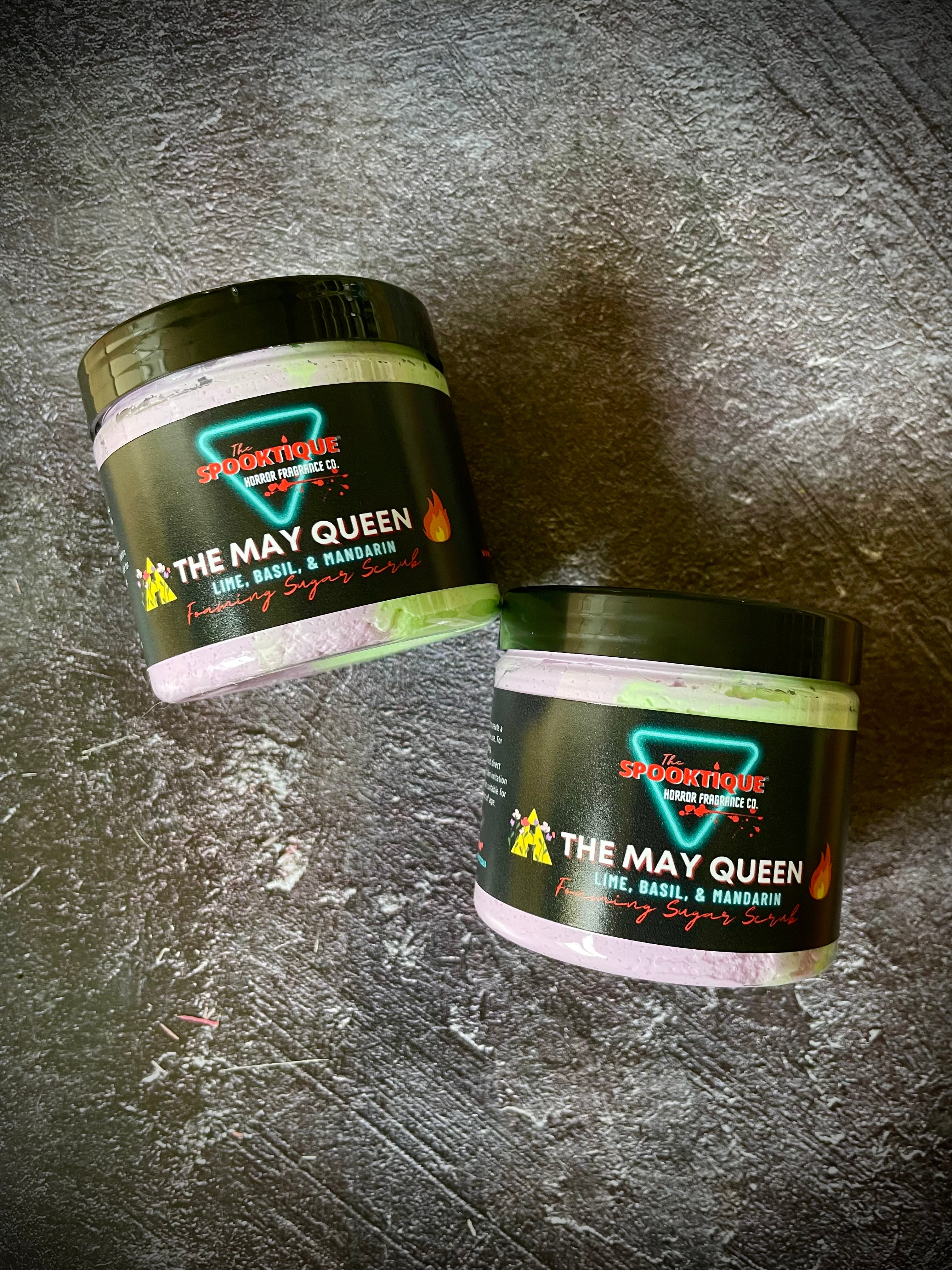 The May Queen Sugar Scrub - Lime, Basil, & Mandarin