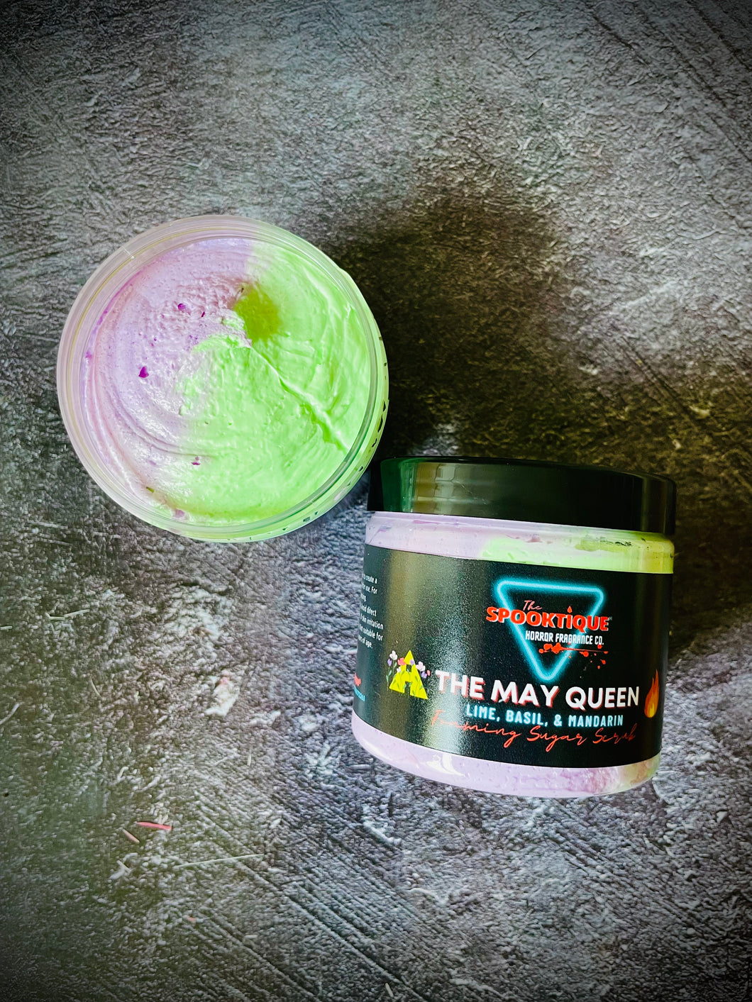 The May Queen Sugar Scrub - Lime, Basil, & Mandarin